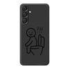 For Samsung Galaxy A16 5G/4G Case Stickman Toilet Pattern Printing Straight Edge TPU Phone Back Cover