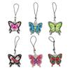 Unique Butterfly Phone Lanyard Colorful Butterfly Wristlet Keychain Bracelets for Women Girls Acrylic Animal Keyring