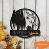 Metal Wall Art Decor Family Name Sign Christmas Gift Housewarming Sculpture