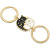 2 Stück Edelstahl Schwarz Weiß Katze Halskette Liebe Umarmung Katze Passende Partner Halsketten BFF Schmuck für Frauen Freundin