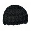 Flower Lace Beret Cap Hollowed Out Turban Hat New Knitted Beret Hat  Women