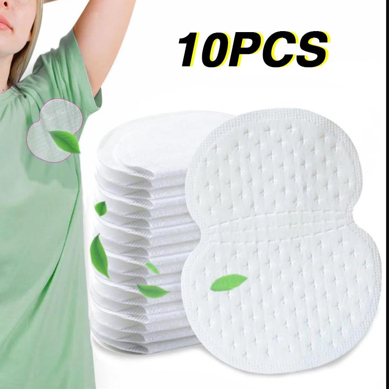 10/300Pcs Disposable Underarm Armpit Sweat Pad Breathable Ultra-thin Non-woven Sweat-absorbing Patch Summer Deodorant Accessory for Daily Work Outdoor