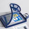 Multifunctional Transparent Subject Bag L Shaped File Folder Bag  School Office Supplies