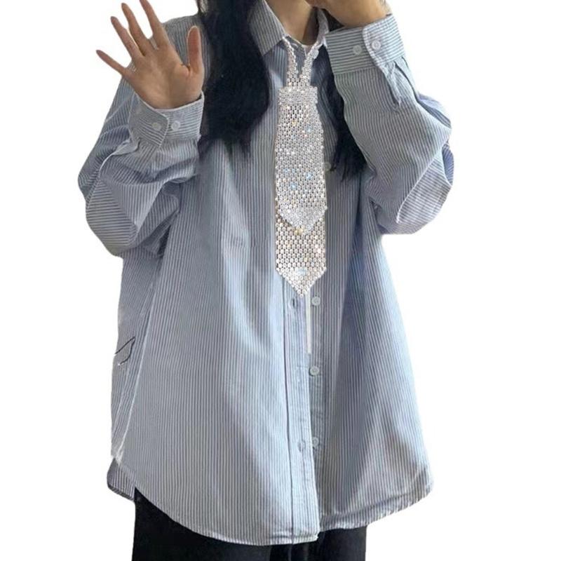 Eye-Catching Crystal Choker Necklace with Rhinestones Perfect for Bridal, Party, and Nightclub Outfits