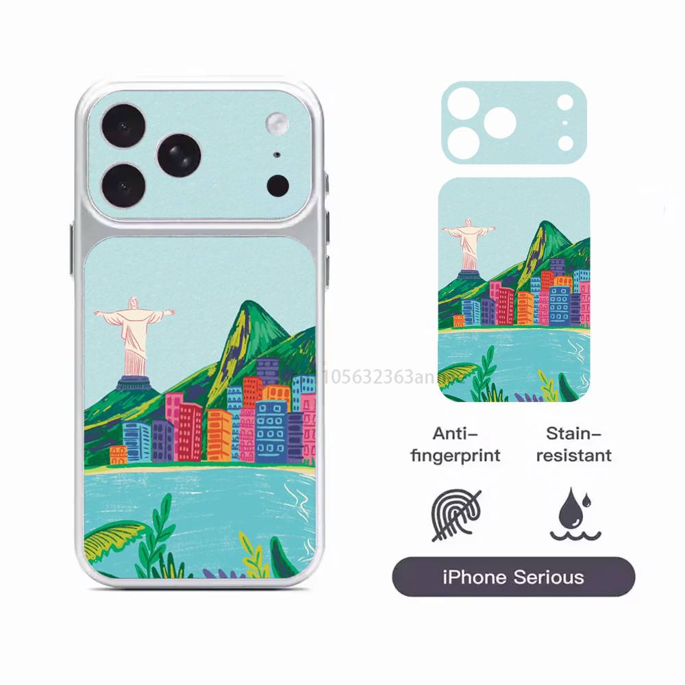 

Rio C-Christ the R-Redeemer For iPhone 17 Pro ProMax Back Sticker Cover iPhone17promax
