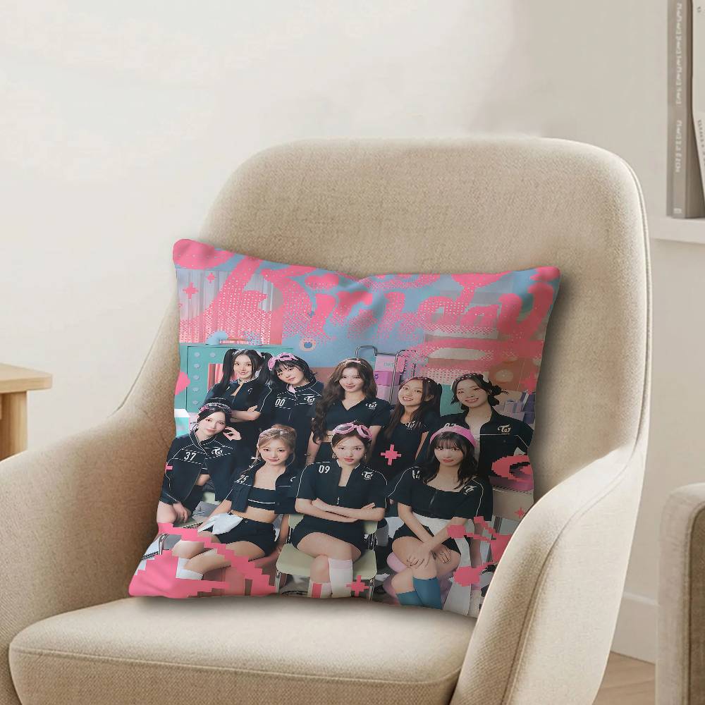 kpop ttwice cm Cushion Cover Pillow Cover Decor Pillowcase Home Pillowcase for Couch Pillow