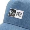 New Era Box Logo Mesh Cap In Washed Free Size 940AFTR Box TPU WDNM NER36C3348 9FORTYA-Frame Denim/White, White, 14388654,