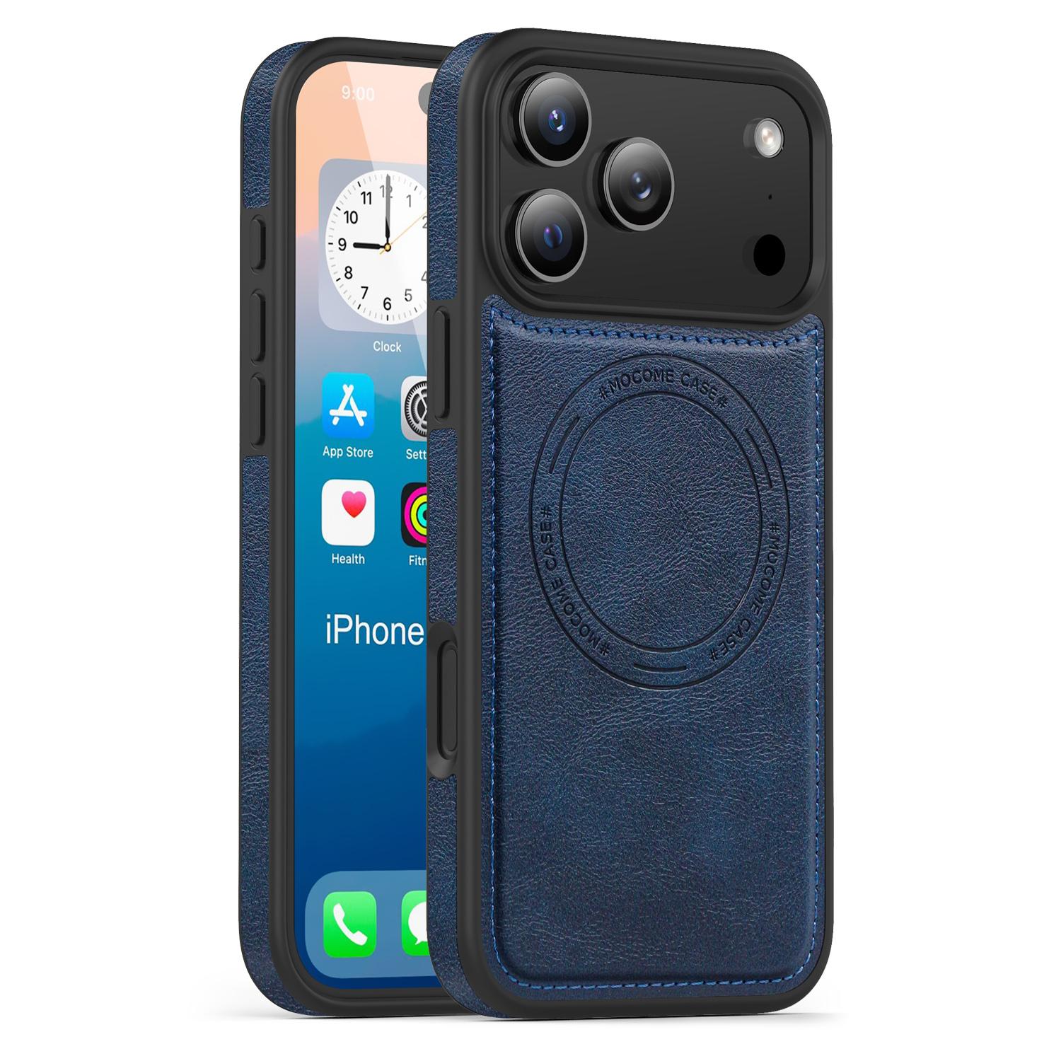 

Business Leather Texture ForMagsafe Matte Case ForiPhone 17 Air 16 16E 15 14 12 13 11 Pro Max Plus Magnetic Shockproof Cover iPhone17 Pro темно-синий