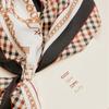 Ivory Chain Print Petite Scarf Ring Set Dcsc3f824iv