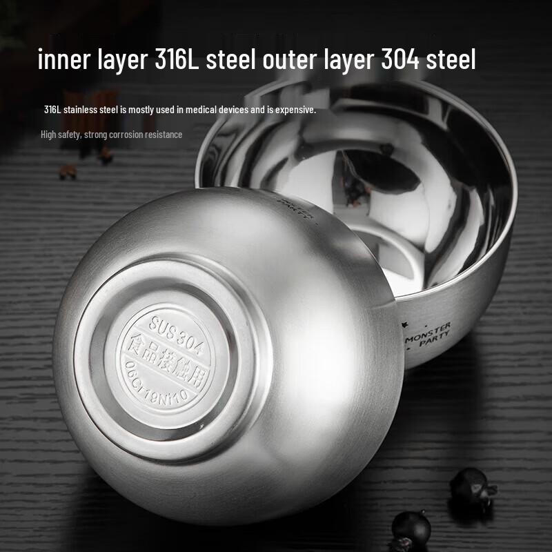 MAXCOOK MCWA8748 316L Stainless Steel Soup Bowl