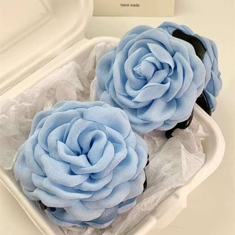 9cm Große Blume Haarspangen Französische Krallenklemme Für Frauen Haarschmuck Koreanisch Hinterkopf Haarklammer Mädchen Geschenke