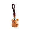 Sandalwood Zodiac Keychain Charm for Men & Women - Cute Mouse Pendant for Keys & Phones