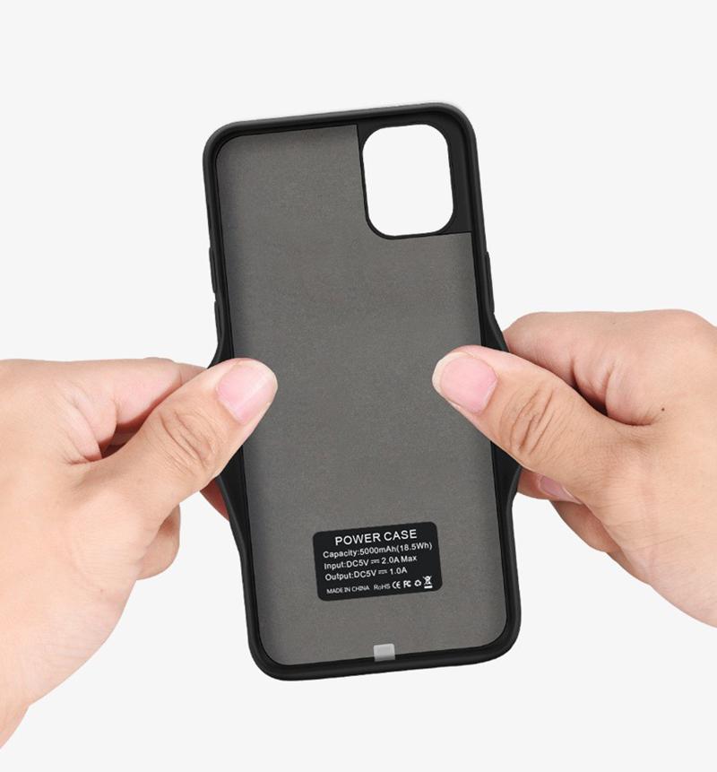 Custodia Con Batteria CASEWIN Per IPhone XS Max/XR – 5000/6000mAh, Nero Opaco, Silicone
