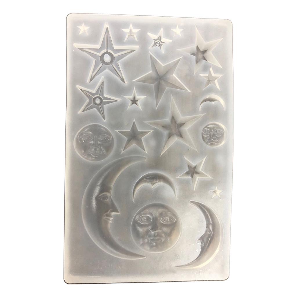 

DIY звезда луна лицо ангел крыло силиконовая форма ремесла украшения изготовление инструмента кристалл эпоксидная смола форма 1
