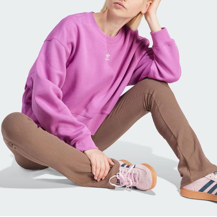 Adidas Originals Adicolor Essentials Crew Sweatshirt Women Sweatshirt Pulse-Lilac IR5975