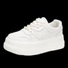 Little White Shoes Women's Autumn 2025 New Thick Baseplate Shoes Versatile Small Inner Height Increase Casual Sports Muffin Shoes