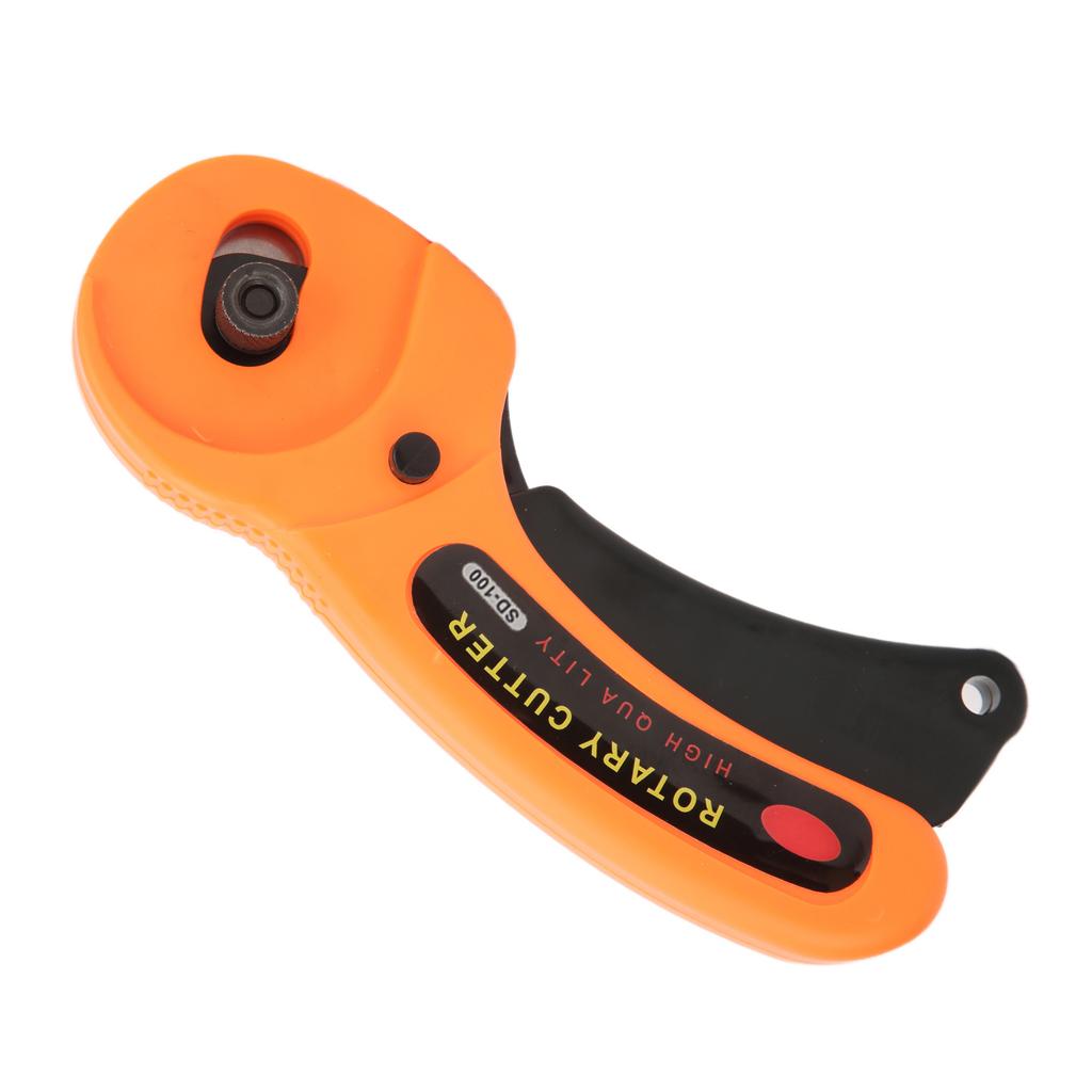 Fabric Cutter Manual Cloth Cutting Round Hob with Replacement Blades for Sewing Leather5 Blades