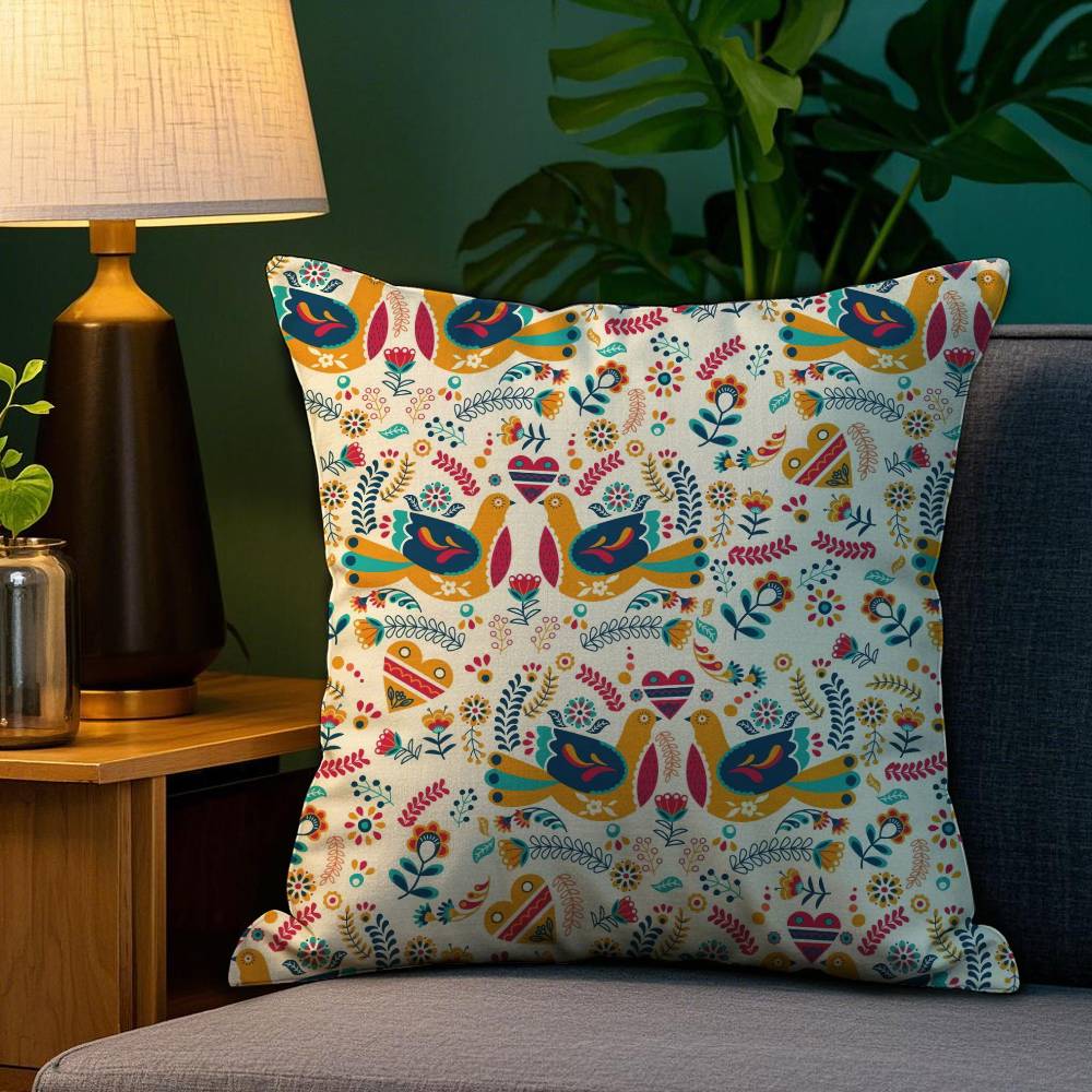 Moroccan Style Pillow Case Anti-dustmite Pillowcase Invisible Zipper Silky Short Plush Sofa Cushion Cover