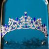 DIEZI Baroque Bridal Crown Headwear Crystal Hair Dress Accessories Tiara For Women Wedding Rhinestone Crown Hair Jewelry