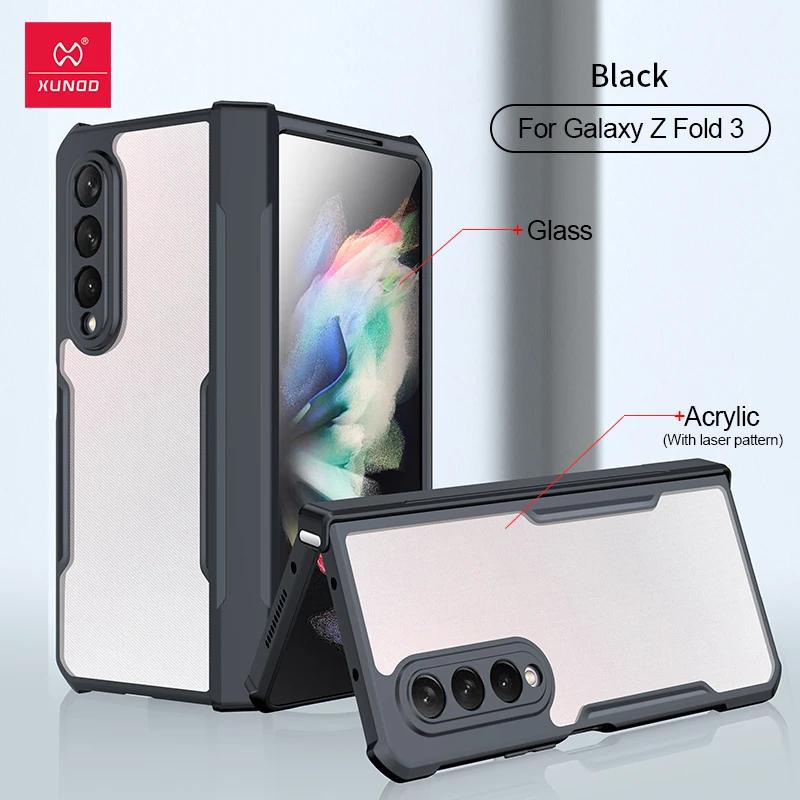 High Quality Luxury Clear Transparent Armor Phone Case for Samsung Galaxy Z Fold 7 6 5 4 3 5G Shockproof Protective Back Cover