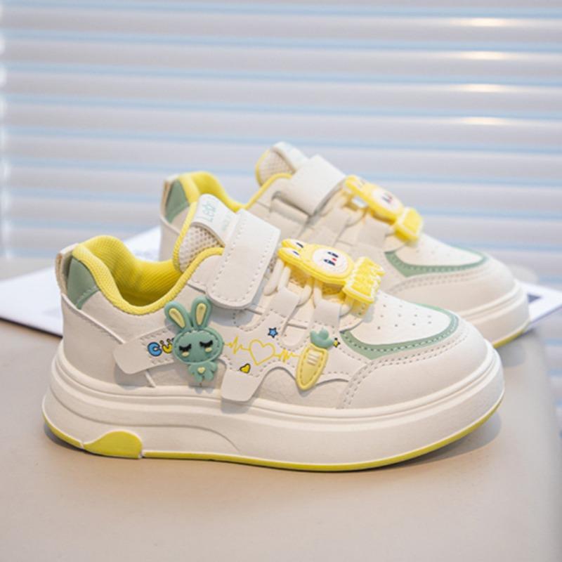 Girls' Velcro Cartoon Casual Shoes Student Sports Shoes Boys' Non-slip Shoes
