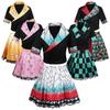 Demon Slayer Cosplay Costumes Kamado Nezuko Kochou Shinobu Tomioka Giyuu Agatsuma Zenitsu Tanjirou Anime Cos Outfits