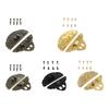 1PC Oval Box Latch Clasp Antique Decorative Hasp Latch with Screws for Jewelry Gift Wine Box Toolbox Suitcase Kitchen Furniture