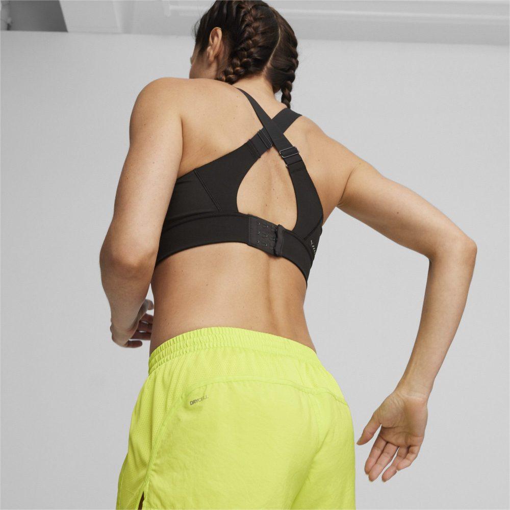 Puma Pwrbreathe Run Bra Solid Color Casual Crossback Sports Bra Women Underwear Black 525074-01
