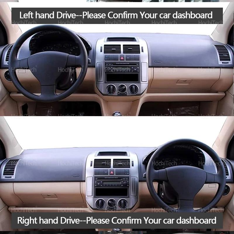 Dashboard Cover Protective Pad for Volkswagen VW POLO MK4 9N 9N3 2002-2008 Car Dash Board Sunshade Anto-UV Carpet