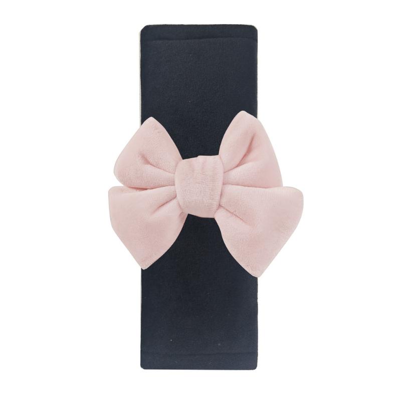 

1Pc Creative Bowknot Universal Car Safety Seat Belt Cover Ice Silk Shoulder Pad Protective Car Accessoires Interior For Women чорний