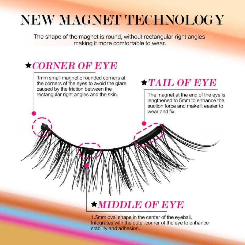 Lashie - geschwungen, magnetisch, klebefrei, Multipack, künstliche Wimpern