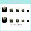 Black Gold Sparkle Toe Nail Stickers Pre-made Female Wearable Removal Carry Cross-border