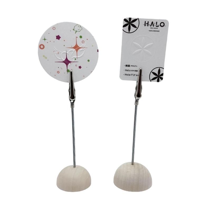 10 Pcs Table Number Holders Place Card Holders with Clips Photo Stand Picture Holders for Presenting Greeting Cards