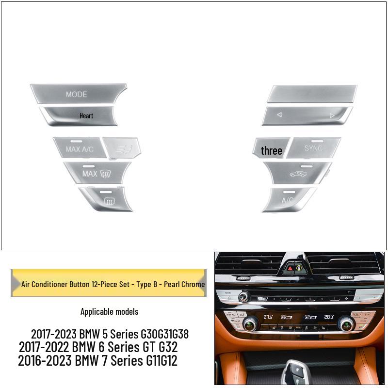 BMW 5 & 7 Series G30/G12 Air Conditioning & Fan Speed Adjustment Buttons for Center Console