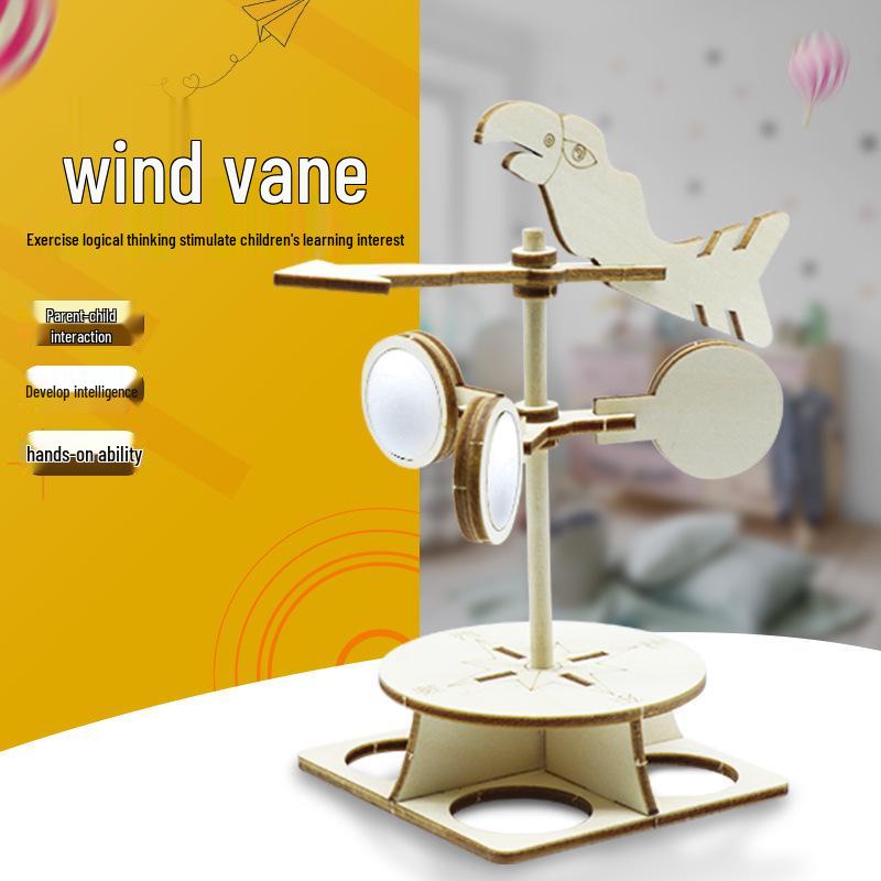 Children's Wind Vane Science Experiment Kit - DIY Wind Measuring Instrument