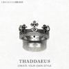 Bague Royale Couronne Style Européen Victorien Bijoux Fins Pour Femmes Hommes Été Nouveau Vintage Rois Argent Pur 925 Cadeau