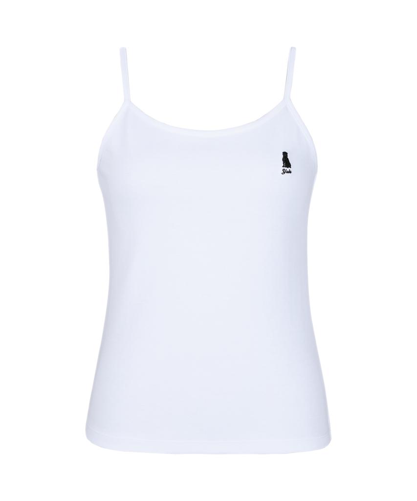 YALE 2-Pack Women'S Cool Cotton Basic Sleeveless White