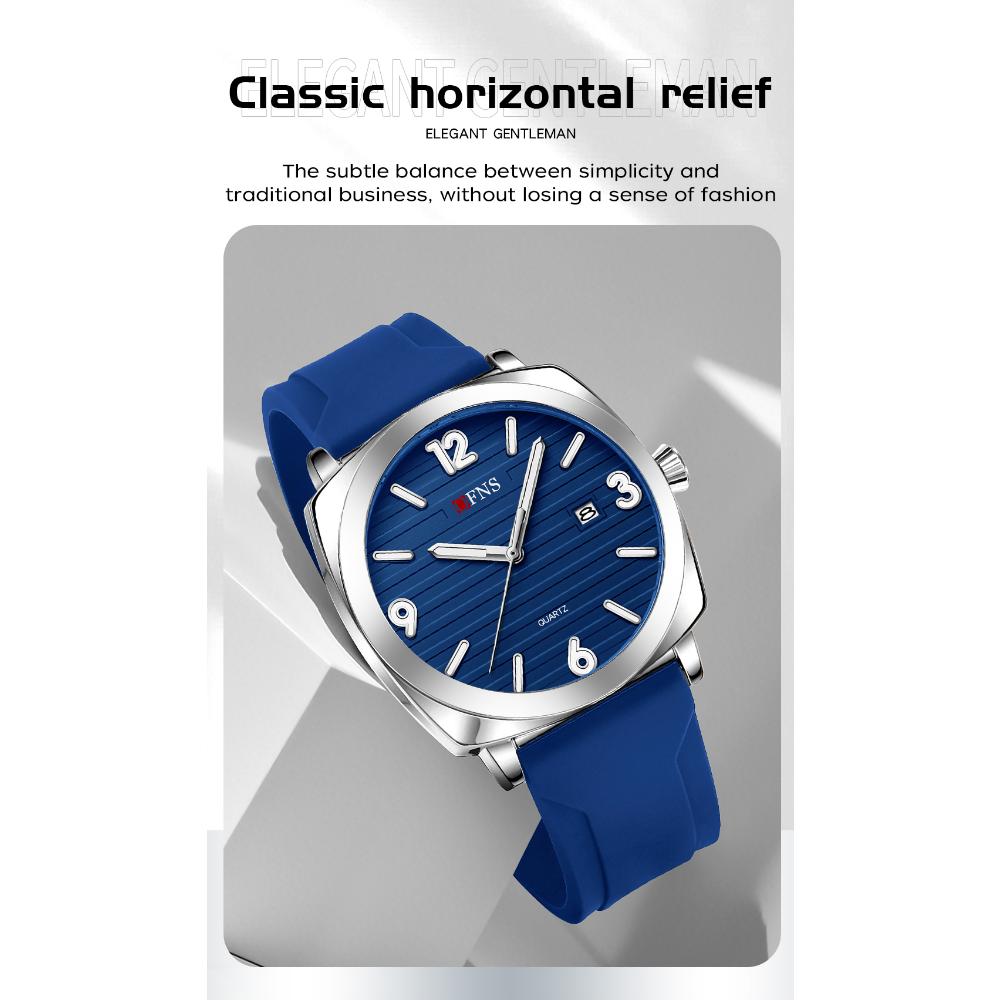 OFNS Fashionable Thin Men's Quartz Watch Waterproof Night Light Single Calendar Simple Ccasual Men's Quartz Watch