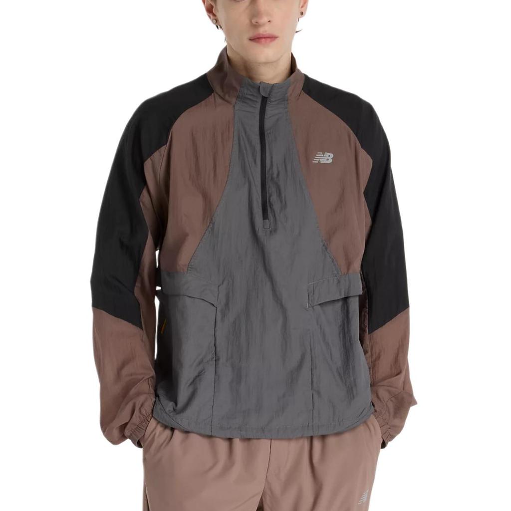 New Balance Colour Blocked Half Zip Windbreaker MO53206-EAS