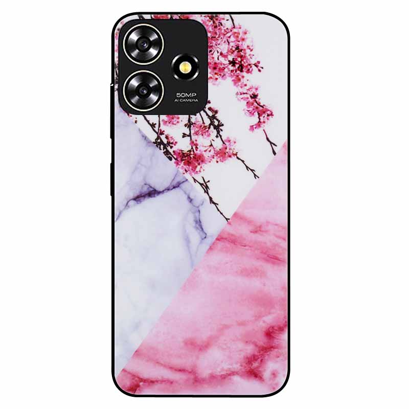 For ZTE Blade A73 4G Case 6.6'' Para Silicone Soft Cool Print Marble Phone Cover for ZTE BladeA73 A 73 4G Shockproof TPU Bags