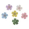 Colorful Embroidered Flower Fabric Pushpins for Cork Boards