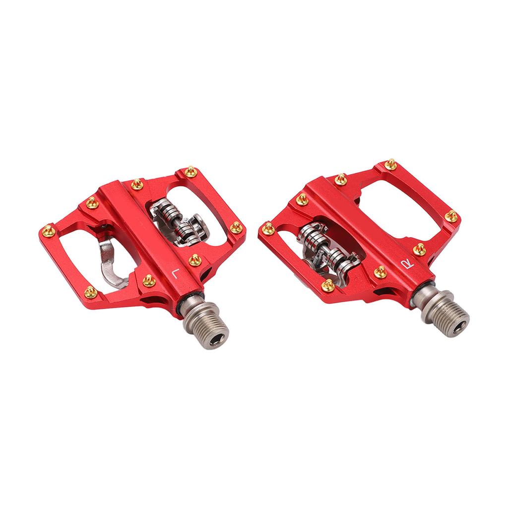 MEROCA Dual Sided Platform Multi Use Pedal for SPD Mountain Bike Bicycle Sealed Clipless Pedals