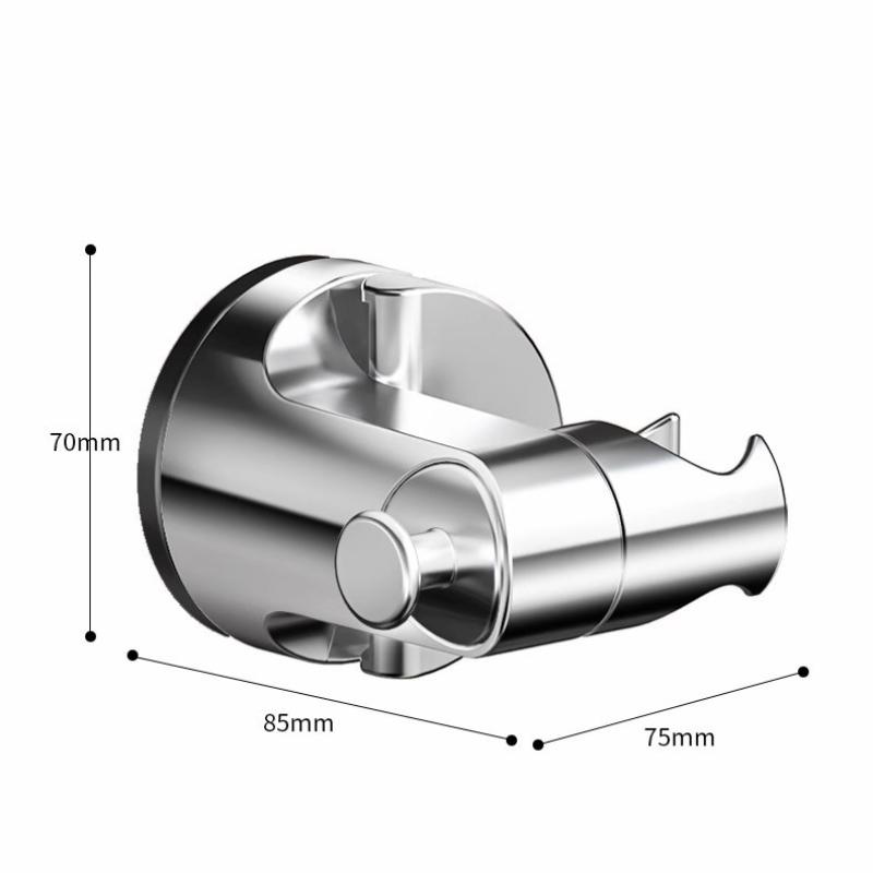 No Drill Suction Cup Shower Head Holder Adjustable Wall Mounted Shower Bracket Universal Bathroom Shower Base Accessories