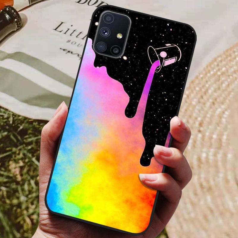 For Samsung Galaxy M51 Case Wolf Cartoon Silicon Soft TPU Back Cover For Samsung M51  Phone Cases GalaxyM51 M 51 M515F Coque