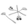 4pcs Coffee Spoon Stainless Steel Heart Shaped Tea Dessert Sugar Stirring Spoon for Cafe