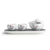 Chinese Tradition Ceramic Tea Set Porcelain Teapot Teacup Handmade Kettle Household Tea Tray Portable Travel Teaware Storage Bag