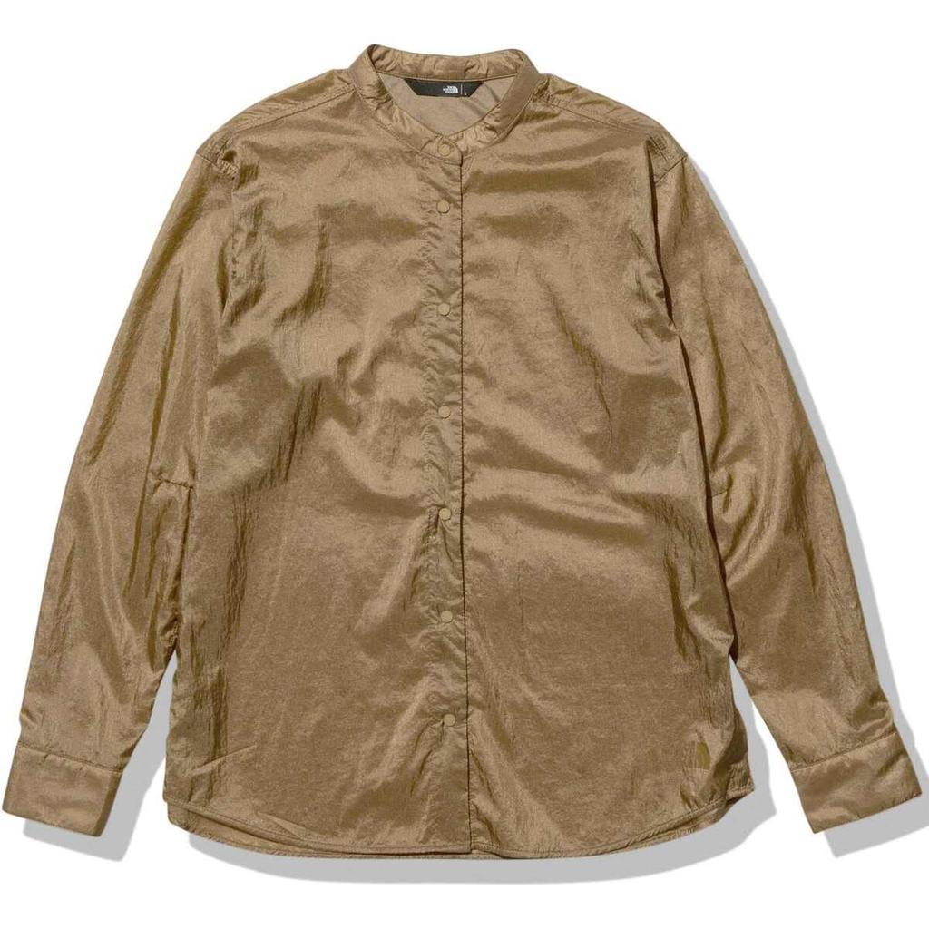 The North Face Paramlite Kelp Size M Women's Shirt, Lightweight, Compact, Water-Repellent, Anti-Static, Tan,