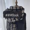 2024 Winter Women's Plaid Scarf: Korean Retro Style, Warm Imitation Cashmere Shawl for Students and Couples