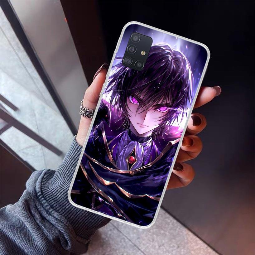Code Geass Anime Phone Case For Samsung Galaxy A12 A52S A42 A32 A22 A51 A50 Note 20 Ultra 10 S10 Plus A71 A70 A31 A30 A10S Galax