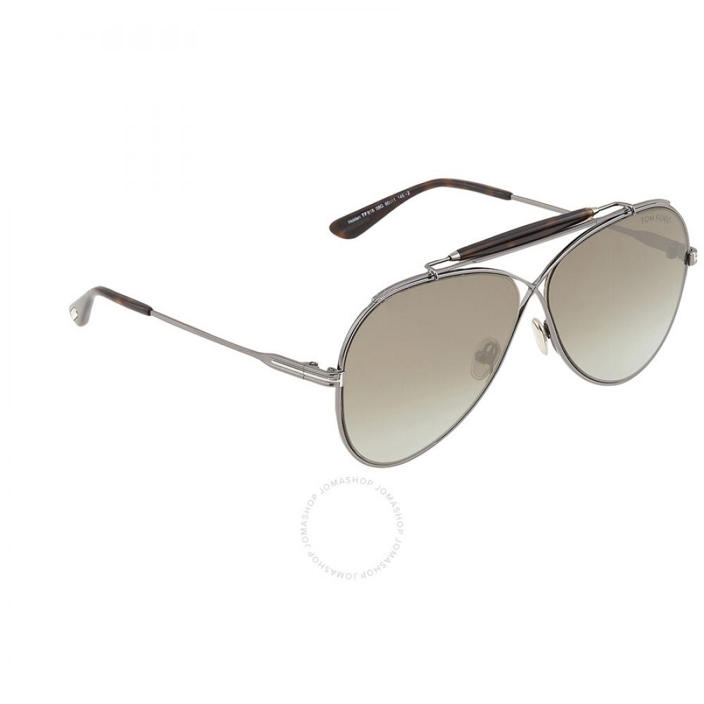 Tom Ford Holden Brown Gradient Pilot Unisex Sunglasses Ft0818 08g 60